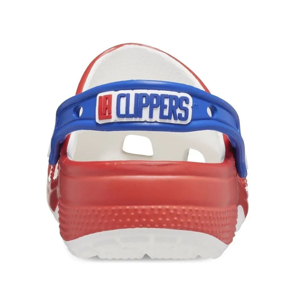 Crocs Men's Los Angeles Clippers NBA Classic Slip On Clogs Red Logo Size M10 W12